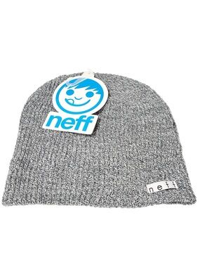 Neff Daily Grey Knit Beanie Hat One Size NEW